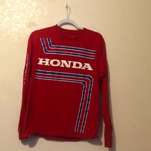 Honda Long Sleeve Red Shirt Medium